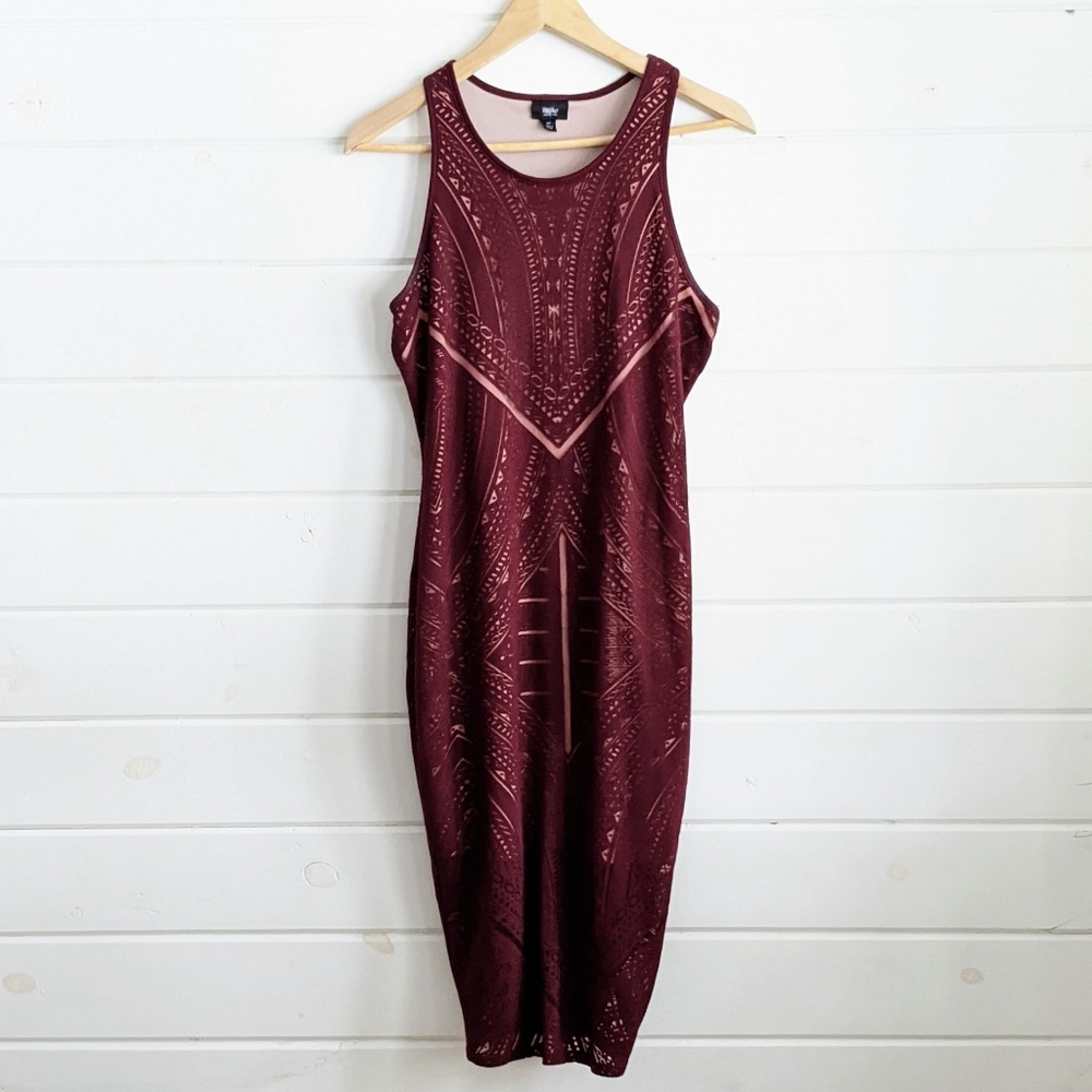 Rackerback Maroon Geo Dress